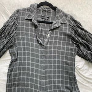Something Navy Checkered Button-up Flannel